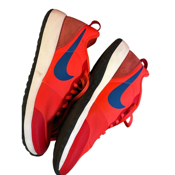 Nike Shoes - Nike Bright Orange Sneakers with Blue Swoosh 7